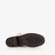 Leren dames laarzen met hak beige