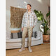 Leren heren sneakers beige