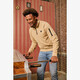 Heren trui beige