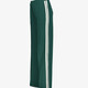 Dames wide leg broek met bies groen