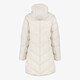 Gewatteerde dames winterjas lichtbeige