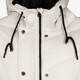 Gewatteerde dames winterjas lichtbeige