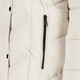 Gewatteerde dames winterjas lichtbeige