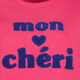 Dames sweater met blauwe tekstopdruk roze