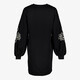 Twoday dames jurk met borduursels zwart