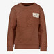 Jongens sweater met dino bruin