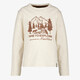 Jongens shirt met lange mouwen en wolven beige