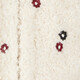 Meisjes teddy gilet met bloemetjes wit