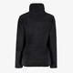 Furry dames fleece vest zwart