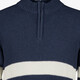 Heren trui donkerblauw wit