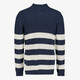 Heren trui donkerblauw wit