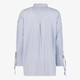 Gestreepte dames blouse strass steentjes blauw