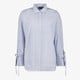 TwoDay gestreepte dames blouse strass steentjes blauw