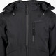 Gewatteerde kinder softshell jas zwart