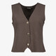 Dames gilet bruin