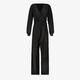 Dames jumpsuit met glitters zwart