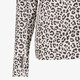 Dames skipully met rits luipaardprint
