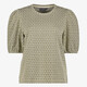 Dames shirt met pofmouwen groen