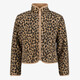 Meisjes outdoor fleece vest met panterprint