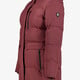Gewatteerde dames outdoor jas rood