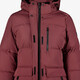 Gewatteerde dames outdoor jas rood