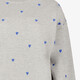 Dames trui met blauwe hartjes