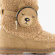 Meisjes teddy laarsjes met ritszakje bruin