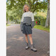 Meisjes veterboots met panterprint bruin