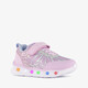 Meisjes sneakers met lichtjes en glitters paars