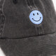 Jongens pet grijs met smiley