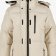 Gewatteerde dames outdoor jas beige