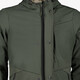 Lange gevoerde dames softshell jas groen