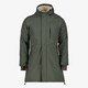 Lange gevoerde dames softshell jas groen