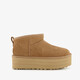 Classic Mini Platform suede dames laarsjes bruin