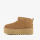 Classic Mini Platform suede dames laarsjes bruin