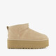 Classic Mini Platform suede dames laarsjes beige