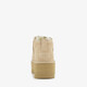 Classic Mini Platform suede dames laarsjes beige