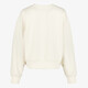 Cropped dames sport sweater wit