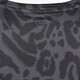 Dames sport T-shirt met panterprint zwart