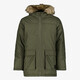 Heren parka winterjas groen
