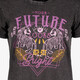 Acid dames T-shirt met opdruk zwart