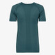 Seamless dames sport T-shirt donkergroen
