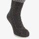1 paar heren huissokken met antislip grijs