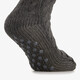 1 paar heren huissokken met antislip grijs