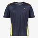 Dutchy Dry kinder voetbal T-shirt donkerblauw geel