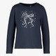Name It meisjes T-shirt donkerblauw met strik