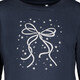 Name It meisjes T-shirt donkerblauw met strik