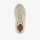 Dames sneakers met plateauzool beige