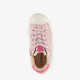 Hoge meisjes sneakers met glitters roze