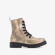 Meisjes veterboots metallic goud